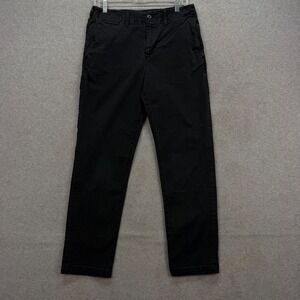 American Eagle Chino Pants Men 30x29* Black Original Straight Flex Stretch Chino